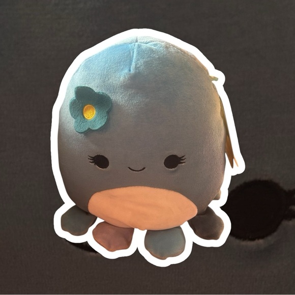 Squishmallow NEW Kellytoys 8" MaryBeth blue octopus plush from 2022 - Picture 2 of 8